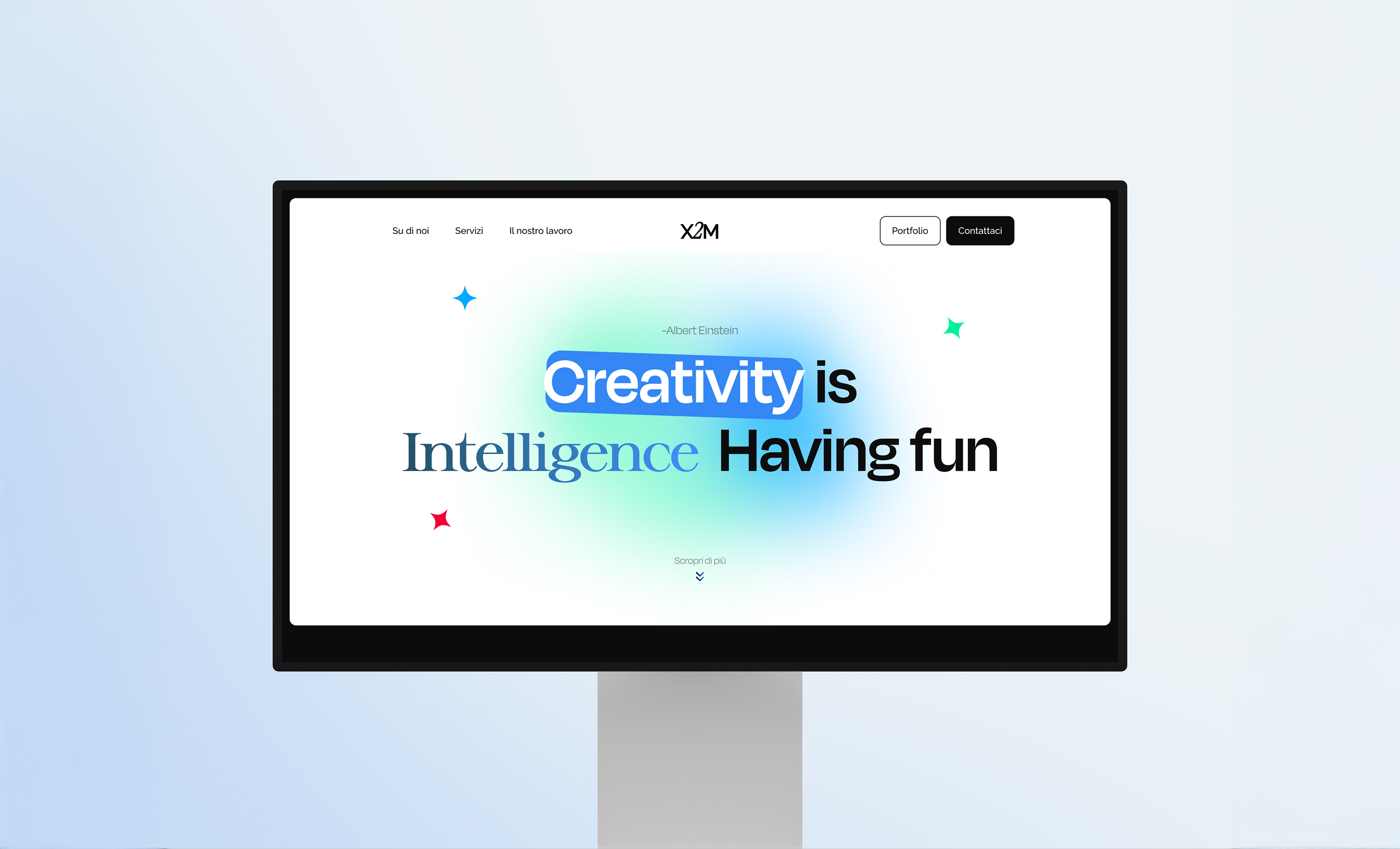 X2M Creative - Progetto web design di Webble Studio